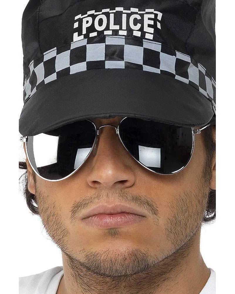 Silver Mirror Aviator Sunglasses