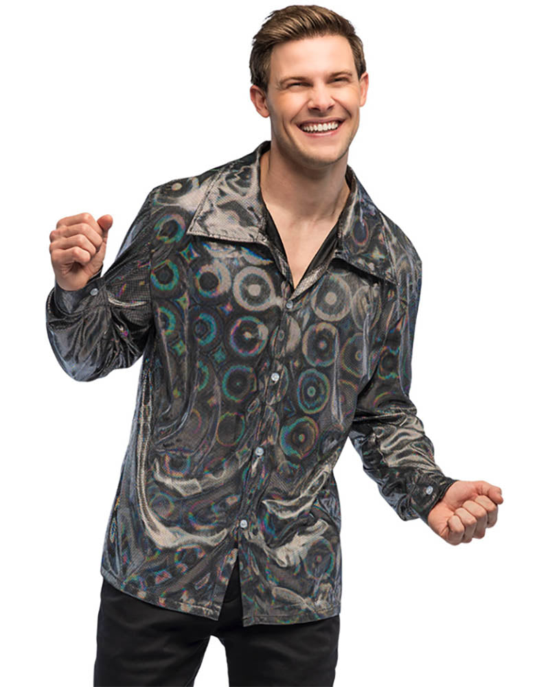 Silver Retro Mens Shirt