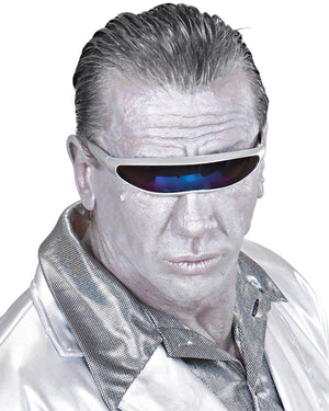 Silver Robot Glasses