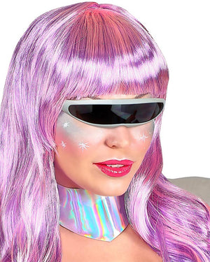 Silver Robot Glasses