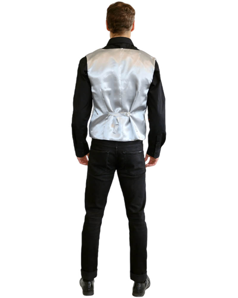 Silver Sequin Adult Vest