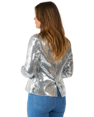 Silver Sequins Womens Suitmeister Jacket