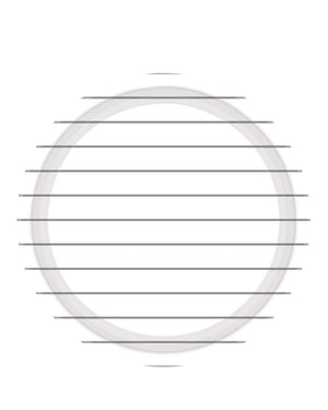Silver Stripes 23cm Round Paper Plates Pack of 8