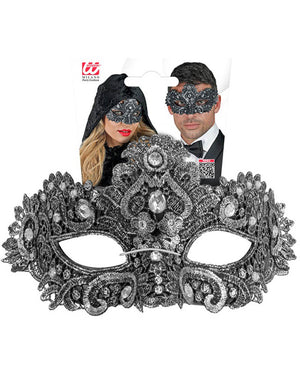 Silver Theatrical Eye Mask
