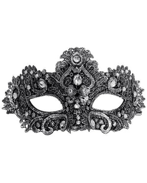 Silver Theatrical Eye Mask