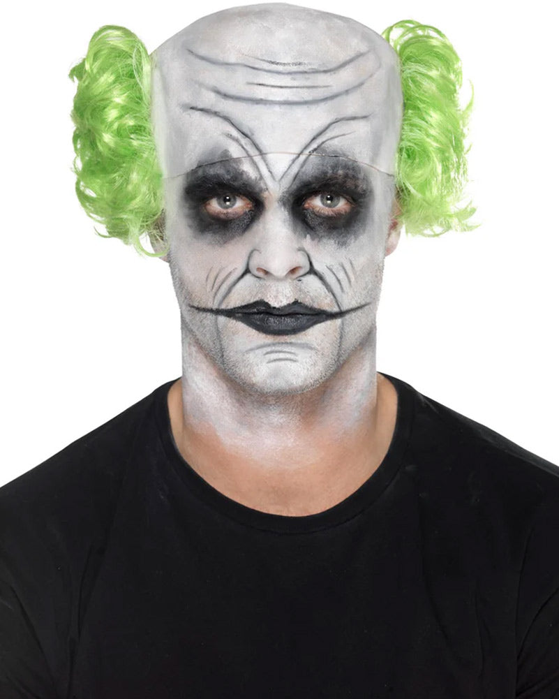 Sinister Clown Bald Cap and Makeup Kit
