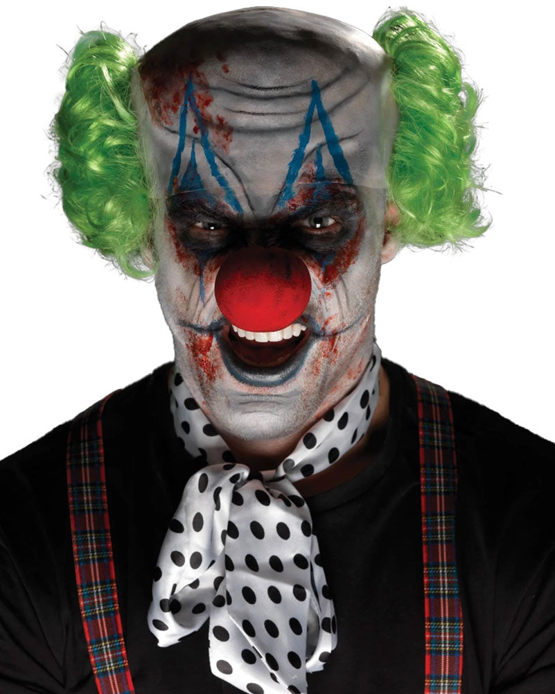 Sinister Clown Bald Cap and Makeup Kit