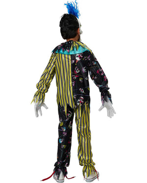 Sinister Skull Clown Boys Costume