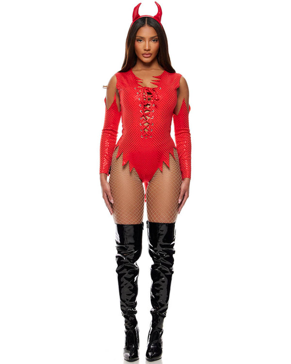 Sizzle N Shine Devil Womens Costume