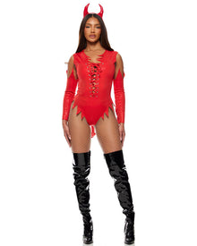 Sizzle N Shine Devil Womens Halloween Costume