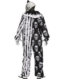 Skele Klown Mens Halloween Costume