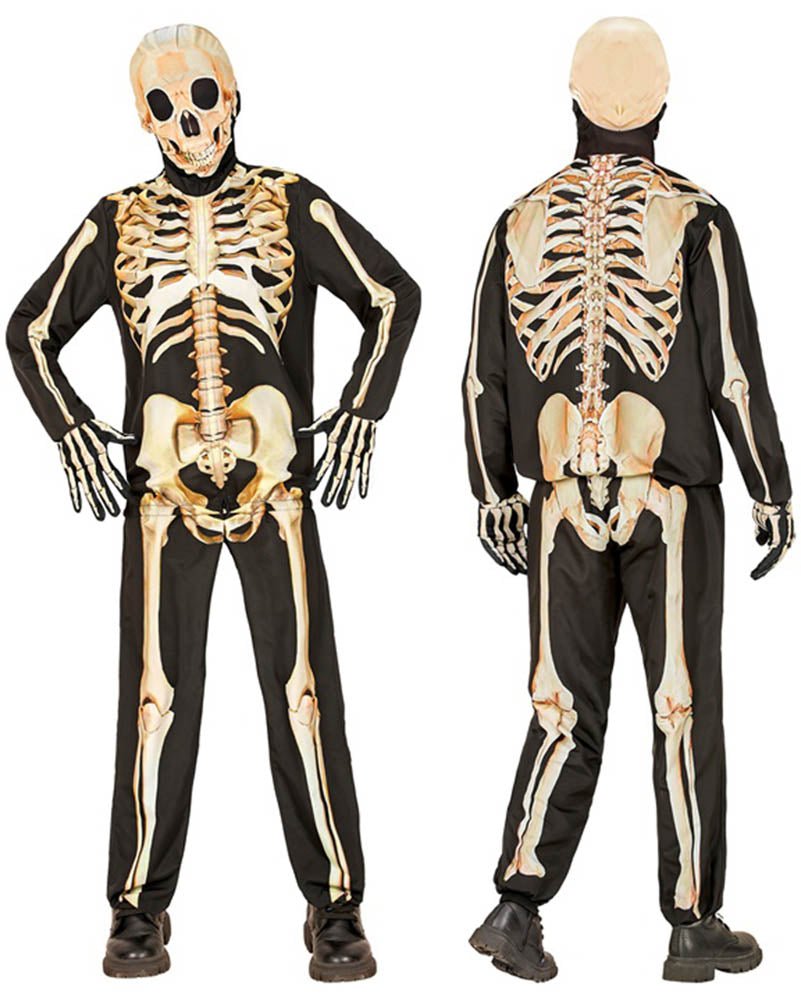 Realistic Skeleton Boys Costume