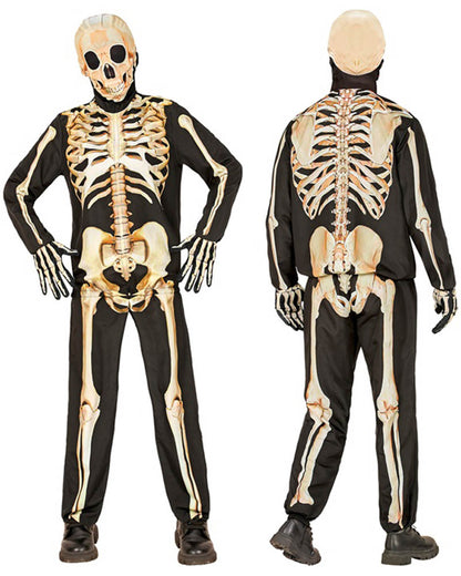 Realistic Skeleton Boys Costume