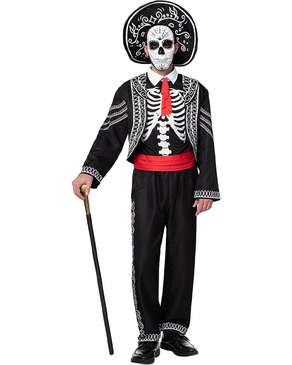 Skeleton Day of the Dead Mens Costume