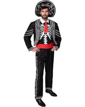 Skeleton Day of the Dead Mens Costume