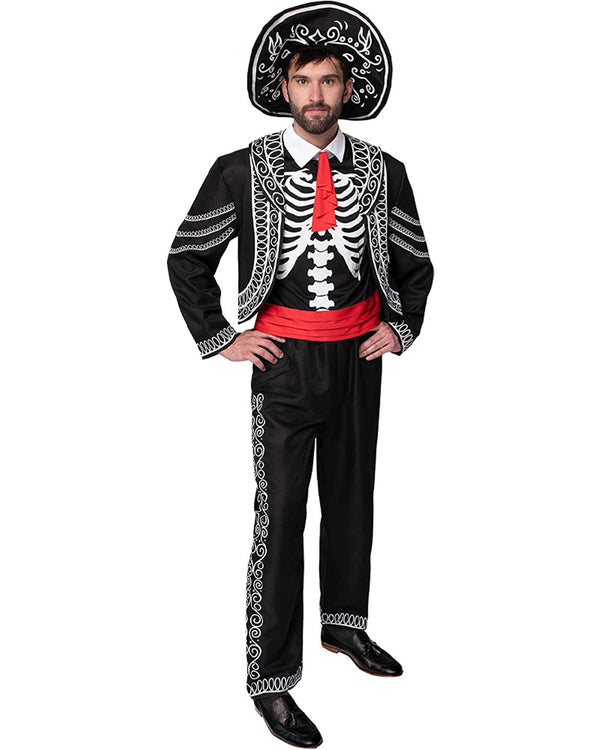 Skeleton Day of the Dead Mens Costume