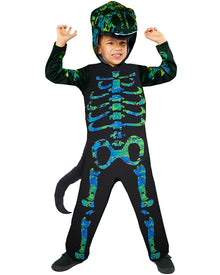 Skeleton Dino Kids Costume 8-10 Years
