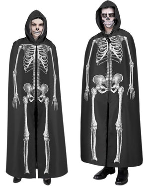 Skeleton Hooded Cape