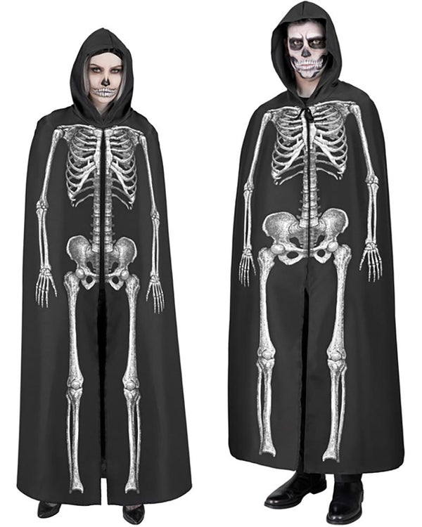 Skeleton Hooded Cape