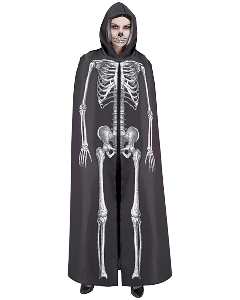 Skeleton Hooded Cape