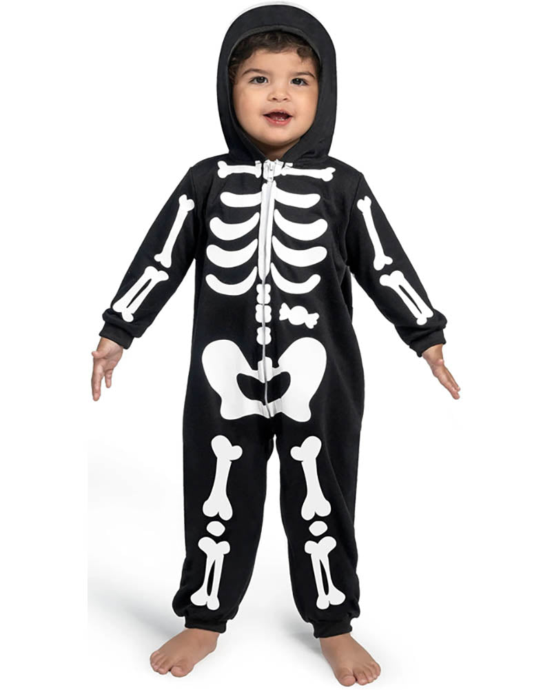 Skeleton Jumpsuit Toddler Costume