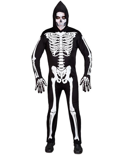 Skeleton Hooded Mens Costume