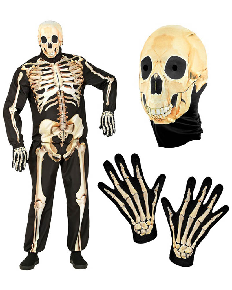 Realistic Skeleton Mens Costume