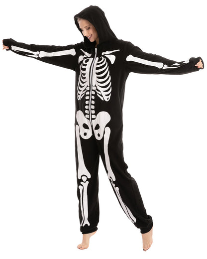 Skeleton Onesie Adults Costume