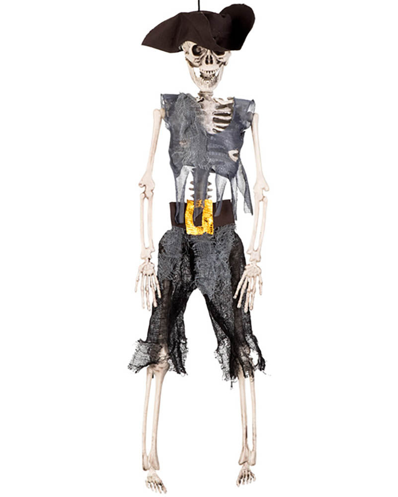 Skeleton Pirate Hanging Decoration 40cm