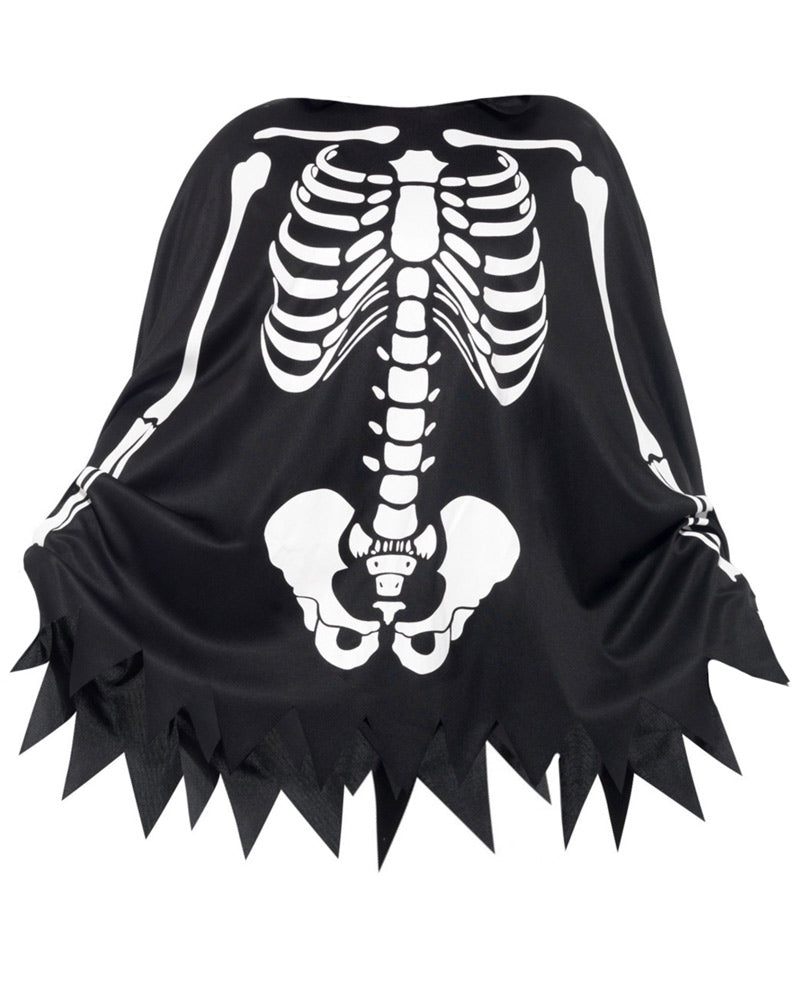 Skeleton Poncho Adult Costume