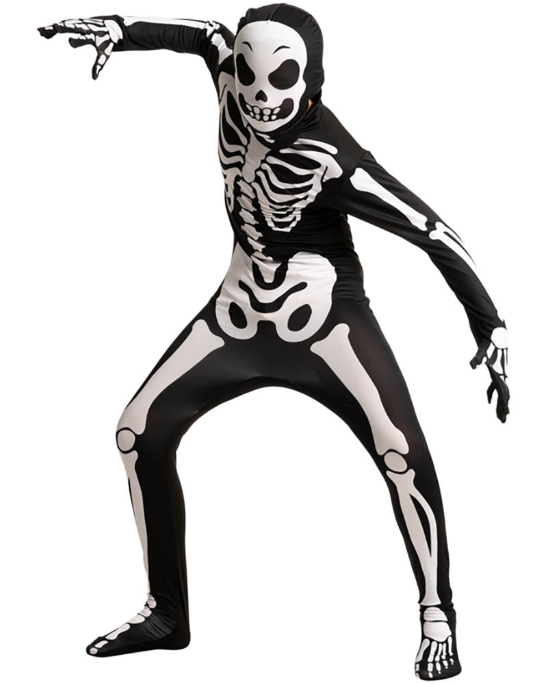 Skeleton Second Skin Kids Costume