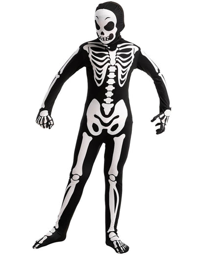 Skeleton Second Skin Kids Costume