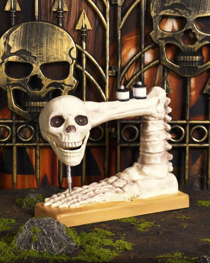 Skeleton Sewing Machine Animated Decoration 27cm
