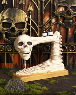 Skeleton Sewing Machine Animated Decoration 27cm