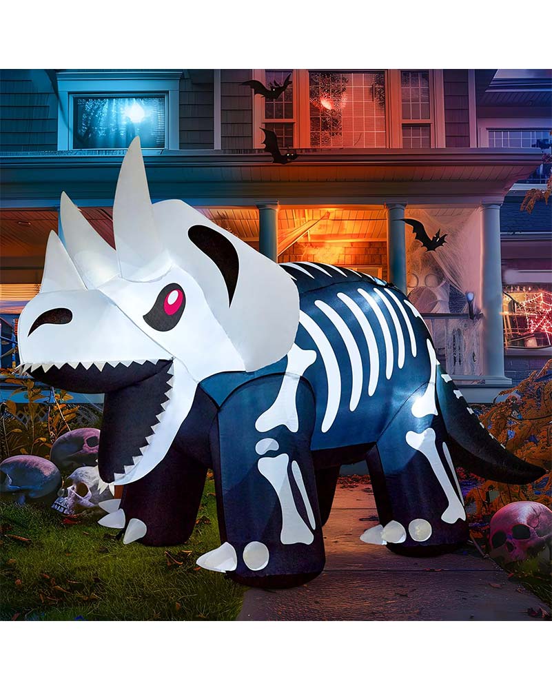 Skeleton Triceratops Inflatable Decoration 2.4m