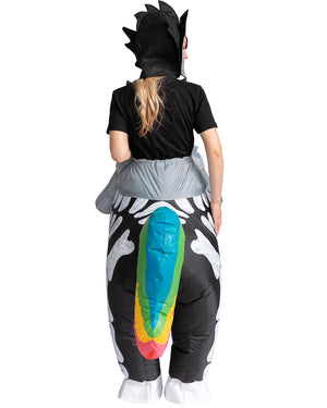 Skeleton Unicorn Ride On Inflatable Adults Costume