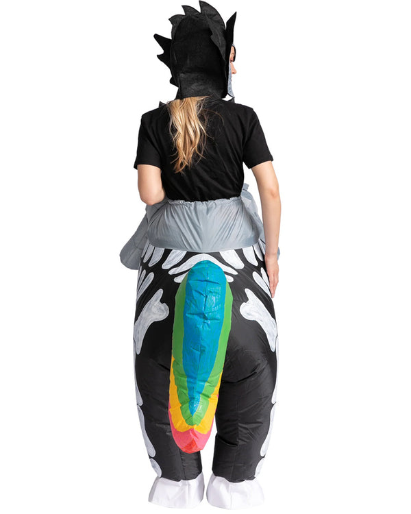 Skeleton Unicorn Ride On Inflatable Adults Costume
