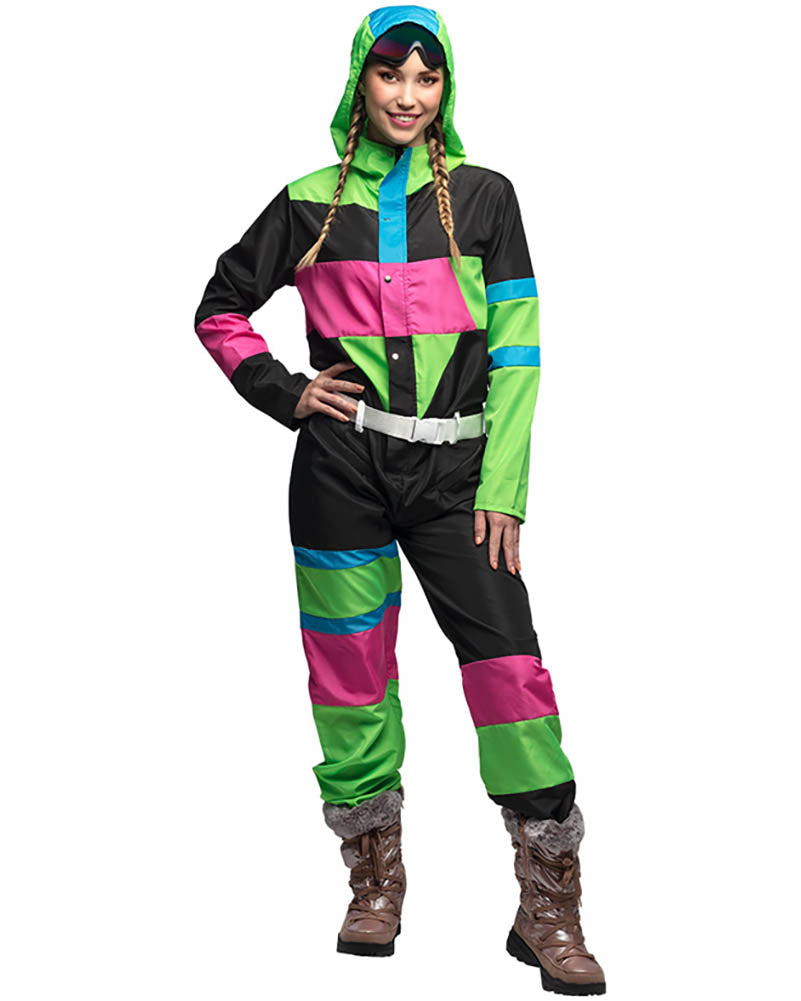 Ski Suit 80s Babe Womens Costume
