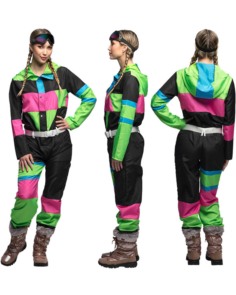 Ski Suit 80s Babe Womens Costume