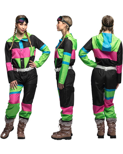 Ski Suit 80s Babe Womens Costume