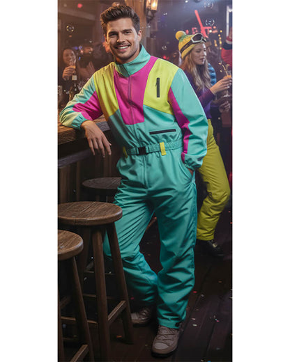 Ski Suit Snow Blizzard Dude UV Mens Costume