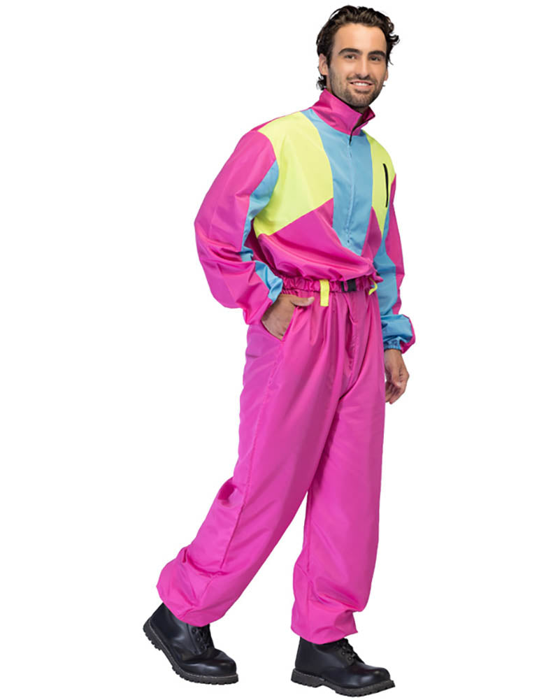 Ski Suit Snow Glow Dude UV Mens Costume