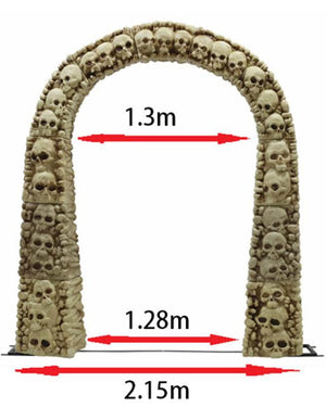 Skull and Bones Archway Decoration 2.6m