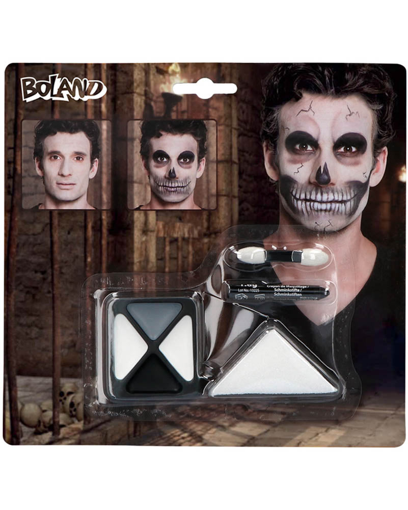 Skull Face Paint Set For Halloween