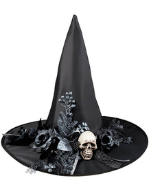 Skulla Witch Hat For Halloween