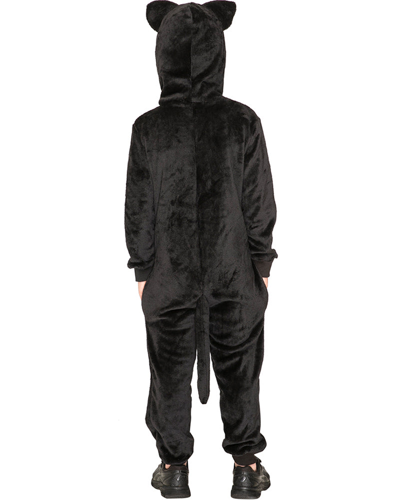 Slinky Black Cat Cosy Deluxe Kids Book Week Costume