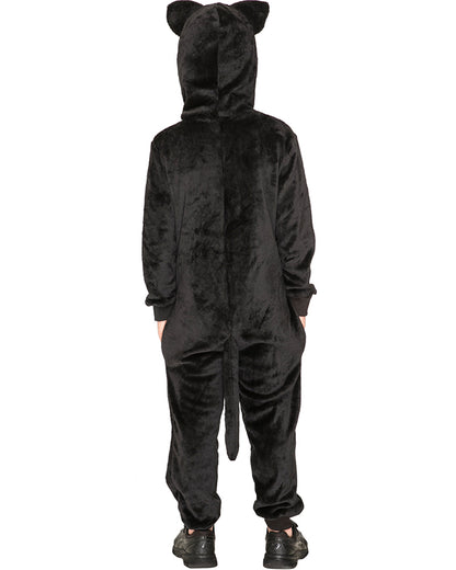 Slinky Black Cat Cosy Deluxe Kids Book Week Costume