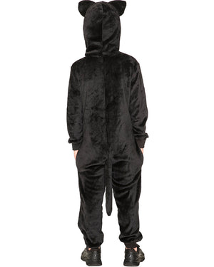 Slinky Black Cat Cosy Deluxe Kids Costume