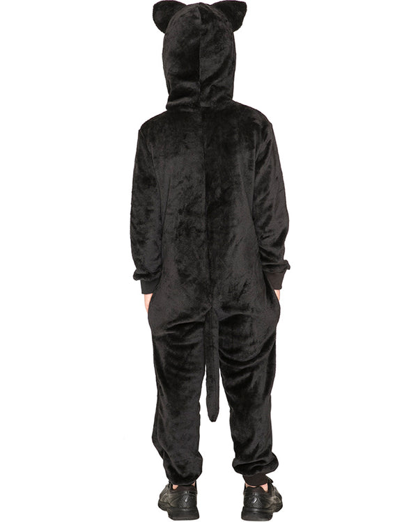 Slinky Black Cat Cosy Deluxe Kids Costume