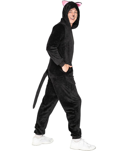 Slinky Black Cat Plus Size Adults Book Week Costume